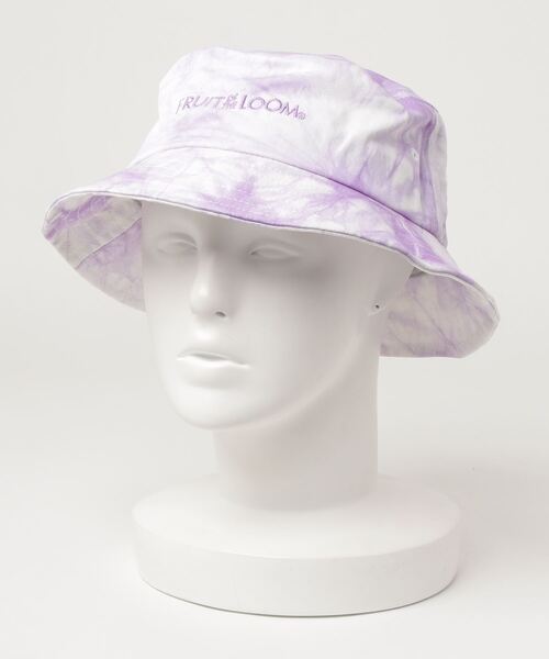 FRUIT OF THE LOOM（フルーツオブザルーム）の「FRUIT OF THE LOOM フルーツオブザルーム タイダイ染め加工　バケットハット（ハット・メンズ・ブラック/ブルー/イエロー/パープル/レッド・ONE SIZE）」の3枚目の写真