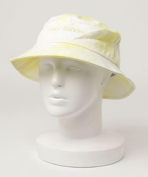FRUIT OF THE LOOM（フルーツオブザルーム）の「FRUIT OF THE LOOM フルーツオブザルーム タイダイ染め加工　バケットハット（ハット・メンズ・ブラック/ブルー/イエロー/パープル/レッド・ONE SIZE）」の4枚目の写真