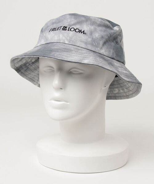 FRUIT OF THE LOOM（フルーツオブザルーム）の「FRUIT OF THE LOOM フルーツオブザルーム タイダイ染め加工　バケットハット（ハット・メンズ・ブラック/ブルー/イエロー/パープル/レッド・ONE SIZE）」の2枚目の写真
