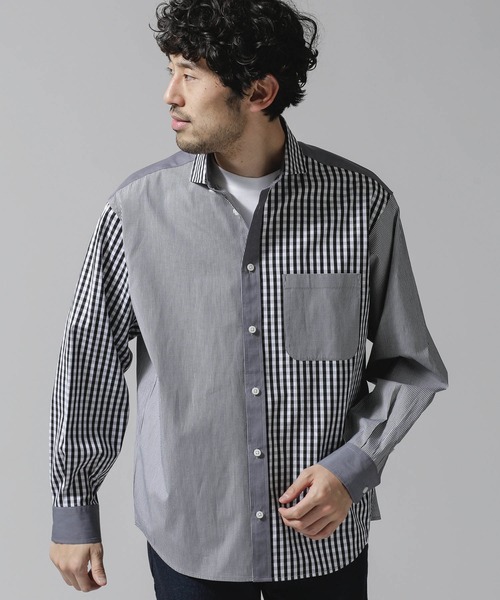 クレイジーパターン ワイドシャツ シャツ ブラウス Nano Universe ナノユニバース のファッション通販 Zozotown