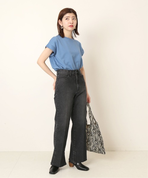 Simplicite（サンプリシテ）の「フィルムテンジクTee◆（Tシャツ/カットソー・レディース・ホワイト/ブラック/ベージュ/ブルー・FREE）」の6枚目の写真