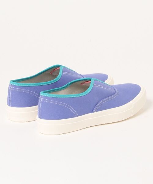 MoonStar（ムーンスター）の「MOONSTAR / ムーンスター   MNT KACKS キャンバススリッポン（スニーカー・レディース・ホワイト/ブラック/パープル・23/24/25/22）」の5枚目の写真