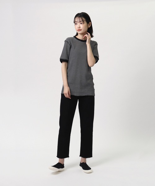 MoonStar（ムーンスター）の「MOONSTAR / ムーンスター   MNT KACKS キャンバススリッポン（スニーカー・レディース・ホワイト/ブラック/パープル・23/24/25/22）」の6枚目の写真