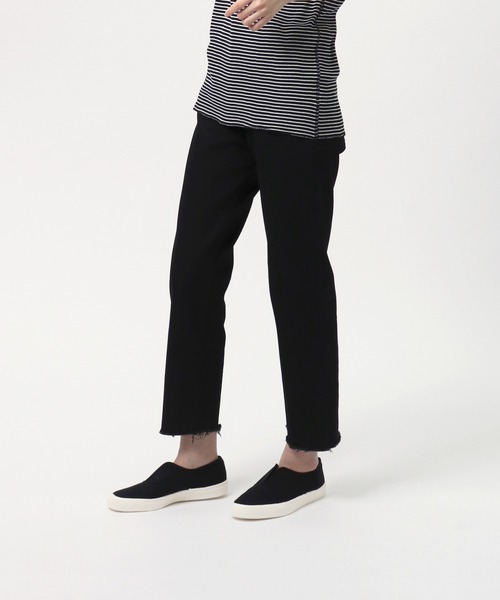 MoonStar（ムーンスター）の「MOONSTAR / ムーンスター   MNT KACKS キャンバススリッポン（スニーカー・レディース・ホワイト/ブラック/パープル・23/24/25/22）」の7枚目の写真