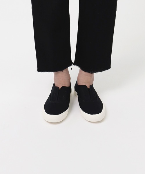 MoonStar（ムーンスター）の「MOONSTAR / ムーンスター   MNT KACKS キャンバススリッポン（スニーカー・レディース・ホワイト/ブラック/パープル・23/24/25/22）」の10枚目の写真