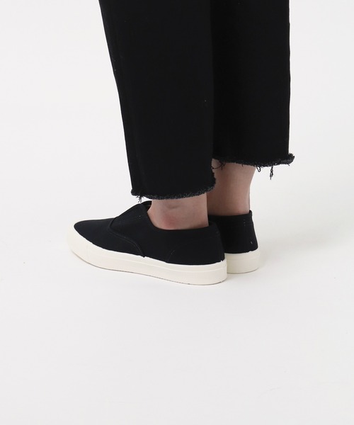 MoonStar（ムーンスター）の「MOONSTAR / ムーンスター   MNT KACKS キャンバススリッポン（スニーカー・レディース・ホワイト/ブラック/パープル・23/24/25/22）」の13枚目の写真