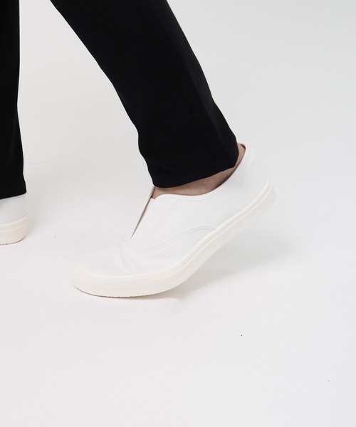 MoonStar（ムーンスター）の「MOONSTAR / ムーンスター   MNT KACKS キャンバススリッポン（スニーカー・レディース・ホワイト/ブラック/パープル・23/24/25/22）」の20枚目の写真