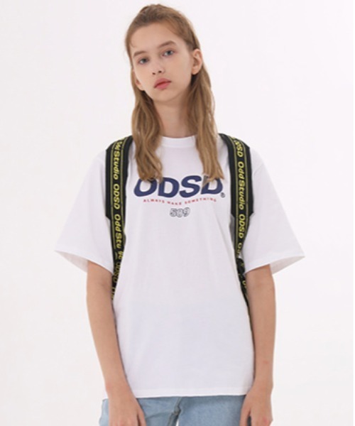 ODD STUDIO（オッドスタジオ）の「【ODD STUDIO】ODSD LOGO T-SHIRT / オッドスタジオ シグネチャー ロゴ Tシャツ（Tシャツ/カットソー・レディース・ホワイト/ブルー/ブラック/ネイビー/パープル/チャコールグレー/ブルーグレー/アイボリー・MEDIUM/LARGE）」の12枚目の写真