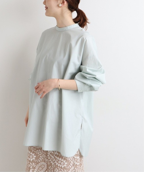 IENA（イエナ）の「《追加》コットンブロードバックボタンシャツ◆（シャツ/ブラウス・レディース・サックスブルー/ピンク/ライトグリーン/アイボリー・FREE）」の22枚目の写真