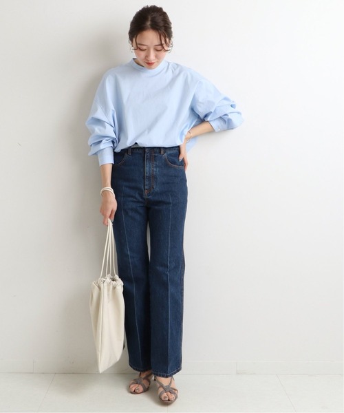 IENA（イエナ）の「《追加》コットンブロードバックボタンシャツ◆（シャツ/ブラウス・レディース・サックスブルー/ピンク/ライトグリーン/アイボリー・FREE）」の11枚目の写真