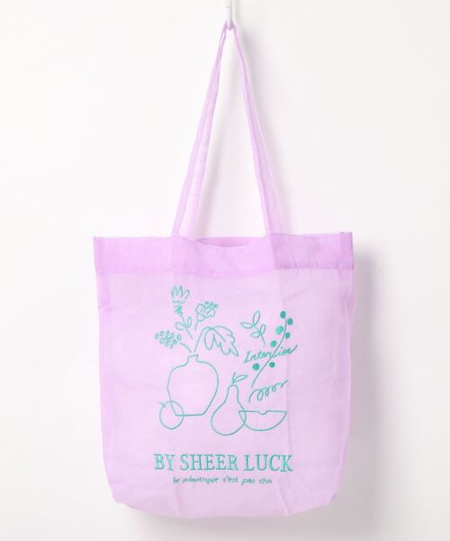 ACCOMMODE（アコモデ）の「シアーラックトート（トートバッグ・レディース・ブルー/ラベンダー/ベージュ/ホワイト・FREE）」の7枚目の写真
