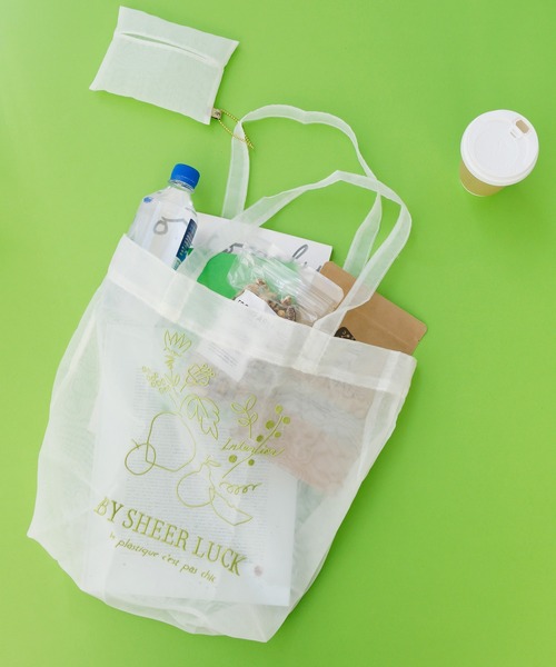 ACCOMMODE（アコモデ）の「シアーラックトート（トートバッグ・レディース・ブルー/ラベンダー/ベージュ/ホワイト・FREE）」の15枚目の写真