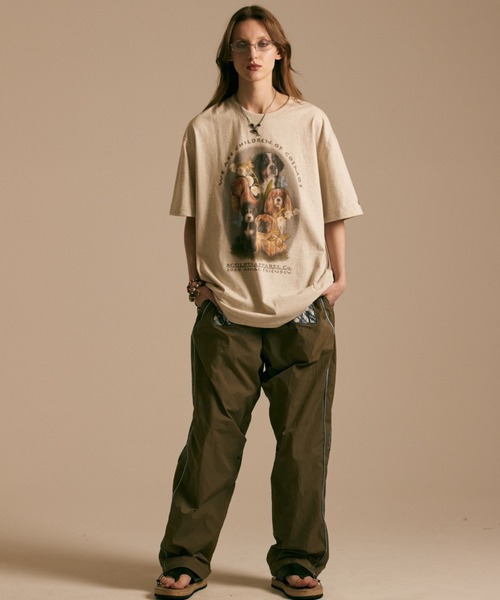 SCULPTOR（スカルプター）の「PUPPY FRIEND T-SHIRT/パピーフレンドＴシャツ（Tシャツ/カットソー・レディース・アイボリー/ライトグレー/ブラック/グレー・MEDIUM/LARGE）」の13枚目の写真