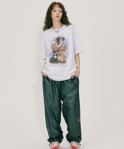 SCULPTOR（スカルプター）の「PUPPY FRIEND T-SHIRT/パピーフレンドＴシャツ（Tシャツ/カットソー・レディース・アイボリー/ライトグレー/ブラック/グレー・MEDIUM/LARGE）」の8枚目の写真