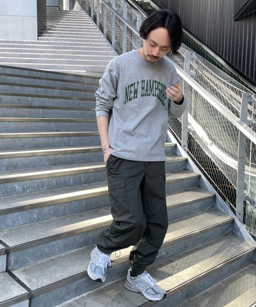 CIAOPANIC TYPY(チャオパニックティピー)の「【ZOZOTOWN限定】ユニセックスカレッジロゴビッグシルエットロンTee(Tシャツ/カットソー・メンズ・マスタード/ホワイト/グレー/グリーン・S/L/M)」の7枚目の写真