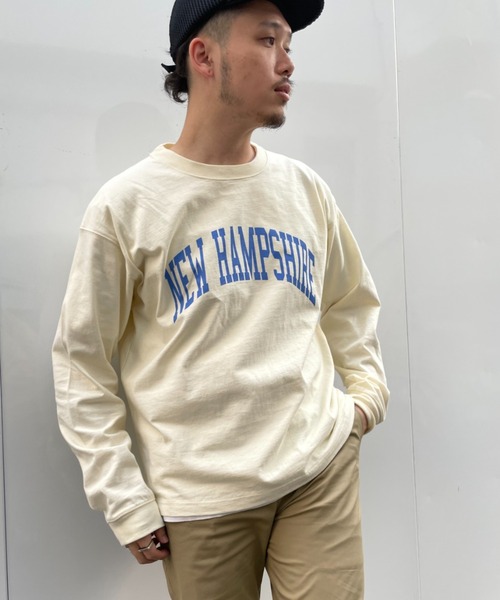 CIAOPANIC TYPY(チャオパニックティピー)の「【ZOZOTOWN限定】ユニセックスカレッジロゴビッグシルエットロンTee(Tシャツ/カットソー・メンズ・マスタード/ホワイト/グレー/グリーン・S/L/M)」の15枚目の写真