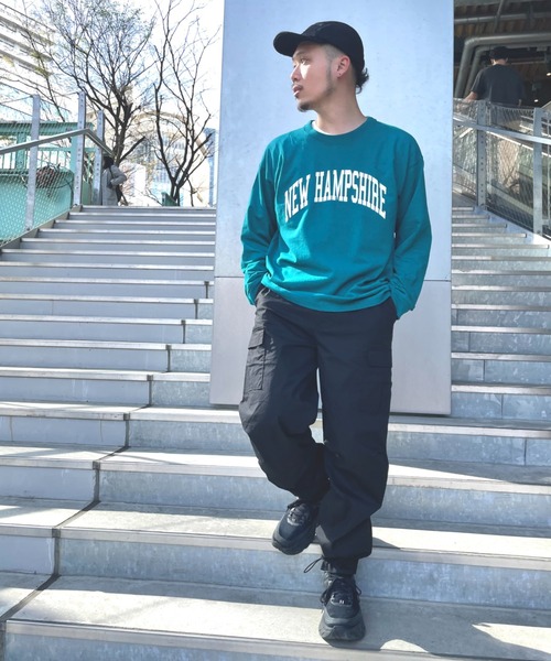 CIAOPANIC TYPY(チャオパニックティピー)の「【ZOZOTOWN限定】ユニセックスカレッジロゴビッグシルエットロンTee(Tシャツ/カットソー・メンズ・マスタード/ホワイト/グレー/グリーン・S/L/M)」の10枚目の写真