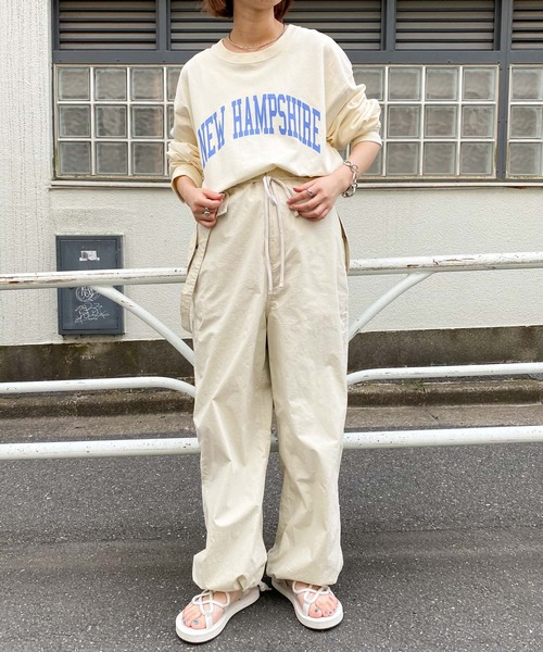 CIAOPANIC TYPY(チャオパニックティピー)の「【ZOZOTOWN限定】ユニセックスカレッジロゴビッグシルエットロンTee(Tシャツ/カットソー・メンズ・マスタード/ホワイト/グレー/グリーン・S/L/M)」の22枚目の写真