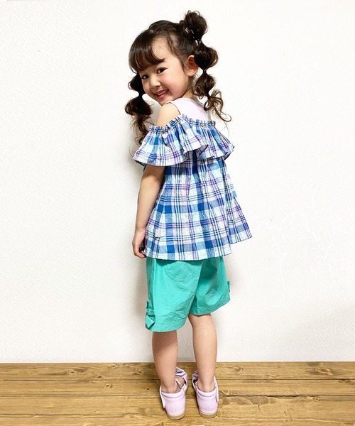 KP(ケーピー)の「CAYA 虫除け(インセクトシールド) ブロードショートパンツ(100-130cm)(その他パンツ・キッズ・ベージュ/エメラルド・110cm/100cm/120cm/130cm)」の12枚目の写真