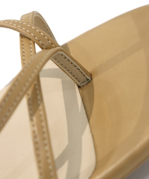 Pierrot（ピエロ）の「スクエアトゥトングサンダル（サンダル・レディース・ブラック/ベージュ/パイソン・LL/S/M/L）」の16枚目の写真