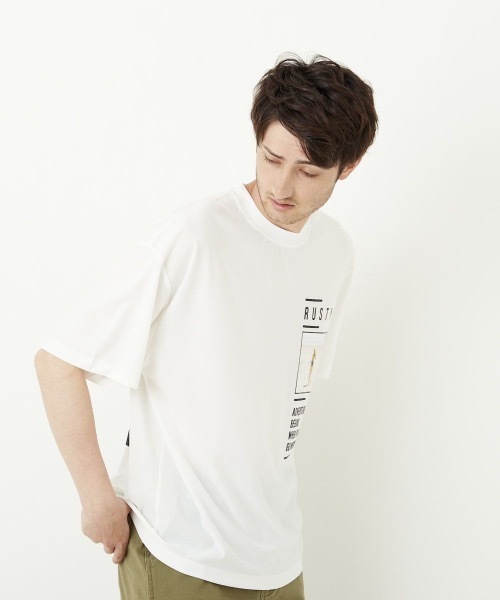 RUSTY(ラスティ)の「【RUSTY / ラスティー】バックプリントTシャツ / ユニセックス(Tシャツ/カットソー・メンズ・ホワイト/ブラック・MEDIUM/LARGE)」の12枚目の写真