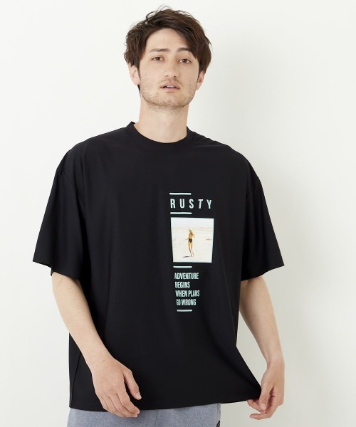 RUSTY(ラスティ)の「【RUSTY / ラスティー】バックプリントTシャツ / ユニセックス(Tシャツ/カットソー・メンズ・ホワイト/ブラック・MEDIUM/LARGE)」の11枚目の写真