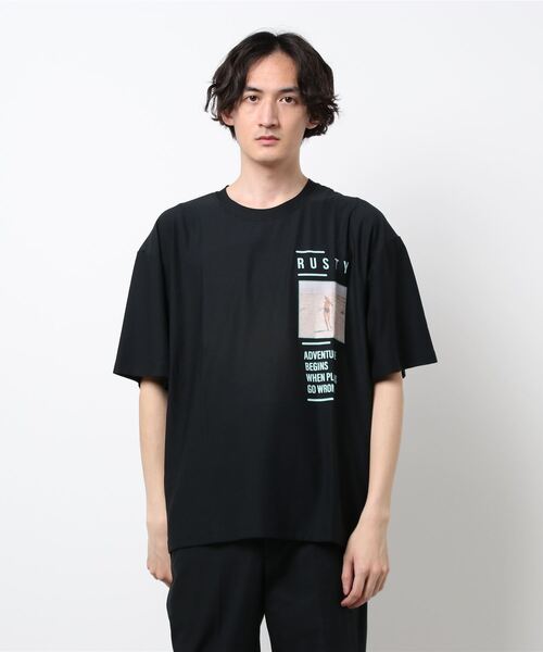 RUSTY(ラスティ)の「【RUSTY / ラスティー】バックプリントTシャツ / ユニセックス(Tシャツ/カットソー・メンズ・ホワイト/ブラック・MEDIUM/LARGE)」の5枚目の写真