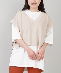 SPINNS | サイドリボンニットベスト(ベスト)