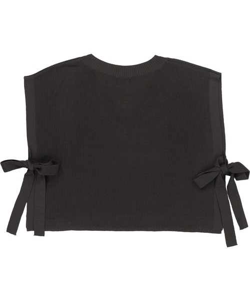 SPINNS(スピンズ)の「サイドリボンニットベスト(ベスト・レディース・ベージュ/グリーン/ブルー/スミクロ・ONESIZE)」の20枚目の写真