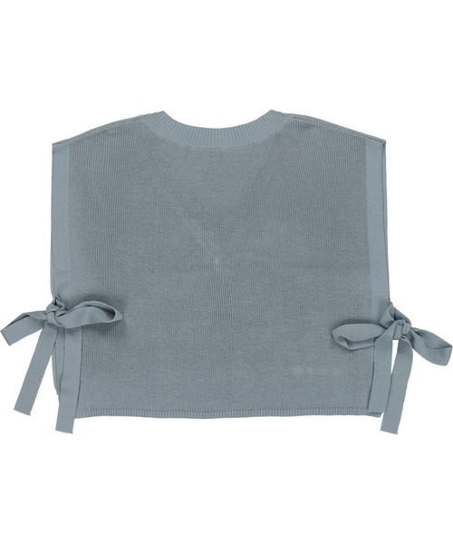 SPINNS(スピンズ)の「サイドリボンニットベスト(ベスト・レディース・ベージュ/グリーン/ブルー/スミクロ・ONESIZE)」の16枚目の写真