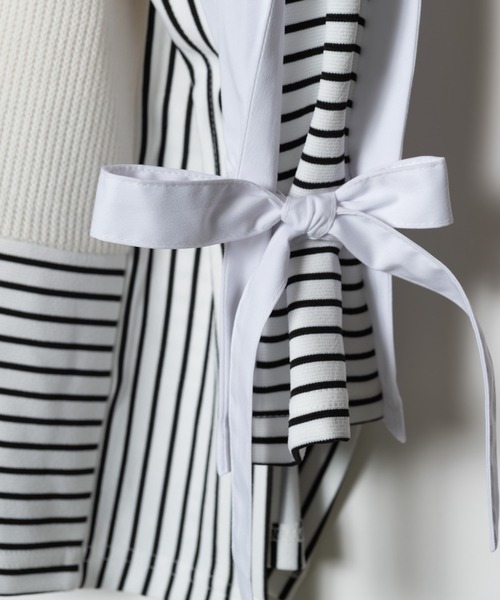 LAYMEE（レイミー）の「Donna border CS / ドンナボーダーカットソー（Tシャツ/カットソー・レディース・ブラック/ホワイト/ブラウン・FREE）」の9枚目の写真