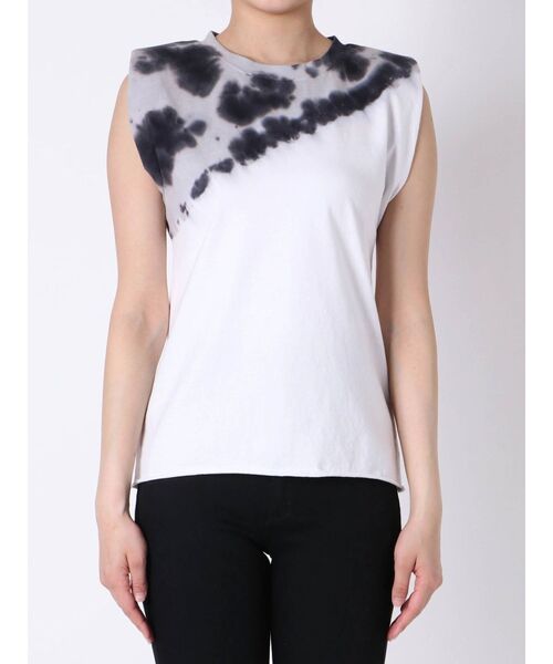 EMODA（エモダ）の「ショルダーパッドタンクトップ（Tシャツ/カットソー・レディース・ホワイト/ブラック/その他・FREE）」の3枚目の写真