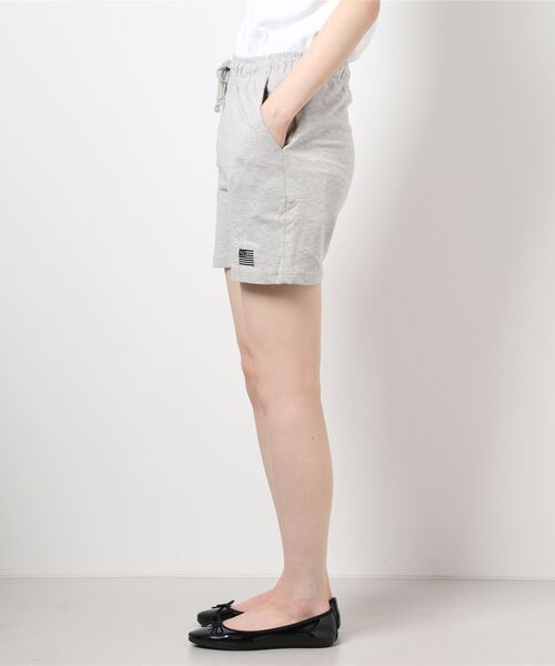 UNDERWRAPS(アンダーラップス)の「国旗刺繍ショートパンツ(M3)(スウェットパンツ・レディース・ブラック/ベージュ/グレー/ブルー・M/L)」の6枚目の写真