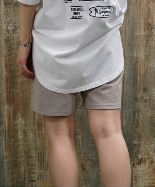 UNDERWRAPS(アンダーラップス)の「国旗刺繍ショートパンツ(M3)(スウェットパンツ・レディース・ブラック/ベージュ/グレー/ブルー・M/L)」の9枚目の写真
