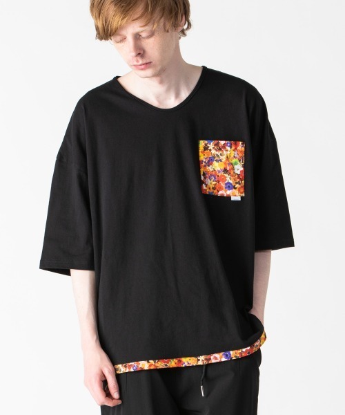 rehacer : Flower Link Pocket CS Made in Japan / フラワーリンクカットソーメイドインジャパン（Tシャツ/カットソー）｜rehacer（レアセル）