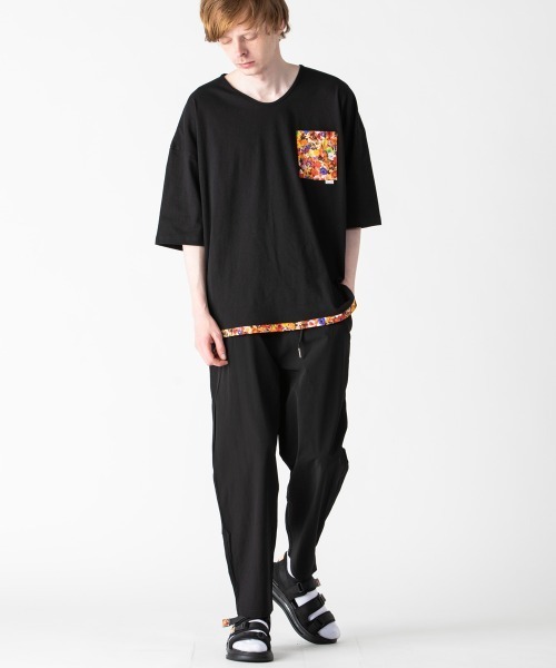 rehacer（レアセル）の「rehacer : Flower Link Pocket CS Made in Japan / フラワーリンクカットソーメイドインジャパン（Tシャツ/カットソー・メンズ・ホワイト/ブラック・SMALL/MEDIUM/LARGE/X-LARGE）」の13枚目の写真