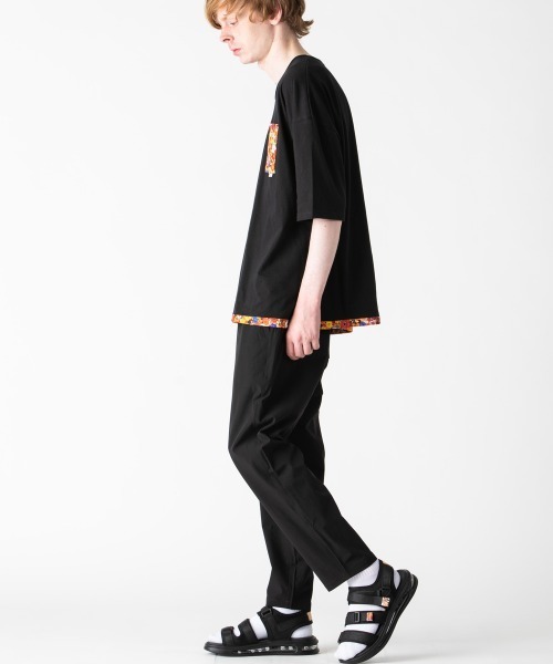 rehacer（レアセル）の「rehacer : Flower Link Pocket CS Made in Japan / フラワーリンクカットソーメイドインジャパン（Tシャツ/カットソー・メンズ・ホワイト/ブラック・SMALL/MEDIUM/LARGE/X-LARGE）」の7枚目の写真