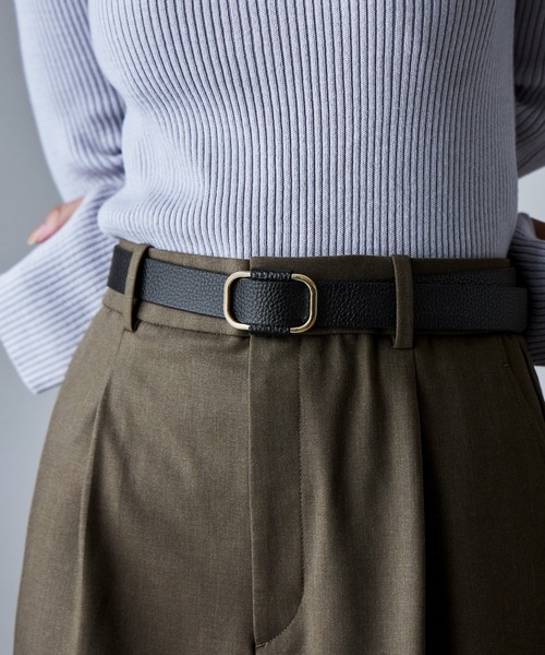 ENOF イナフ　ミルバックルベルトスクエア　レザーベルト mil buckle belt square – ENOF