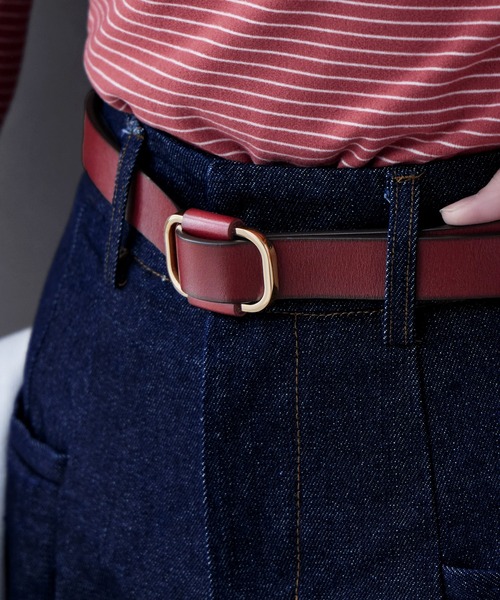 etoll.（エトル）の「ホールレス スクエアレザーベルト（ベルト・レディース・ブラック/ダークブラウン/ダークブラウン系2/ブラック系2/ブラウン系その他3/ライトブラウン/ブラック系その他4/ブラック系その他3/ブラウン系その他4/ブラウン系その他5・FREE）」の17枚目の写真