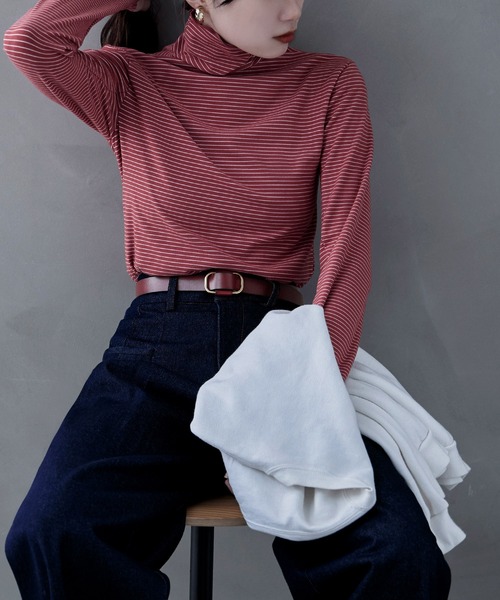 etoll.（エトル）の「ホールレス スクエアレザーベルト（ベルト・レディース・ブラック/ダークブラウン/ダークブラウン系2/ブラック系2/ブラウン系その他3/ライトブラウン/ブラック系その他4/ブラック系その他3/ブラウン系その他4/ブラウン系その他5・FREE）」の18枚目の写真