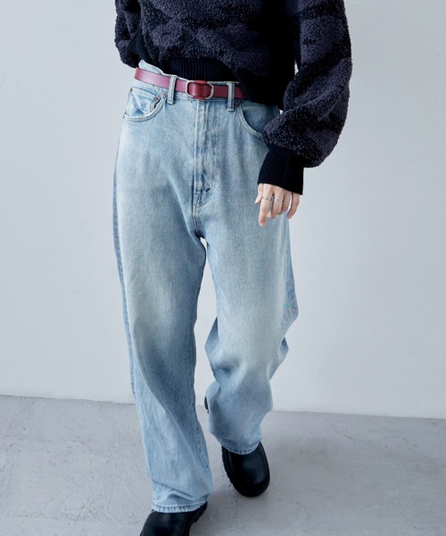 etoll.（エトル）の「ホールレス スクエアレザーベルト（ベルト・レディース・ブラック/ダークブラウン/ダークブラウン系2/ブラック系2/ブラウン系その他3/ライトブラウン/ブラック系その他4/ブラック系その他3/ブラウン系その他4/ブラウン系その他5・FREE）」の14枚目の写真