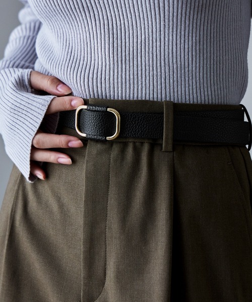 etoll.（エトル）の「ホールレス スクエアレザーベルト（ベルト・レディース・ブラック/ダークブラウン/ダークブラウン系2/ブラック系2/ブラウン系その他3/ライトブラウン/ブラック系その他4/ブラック系その他3/ブラウン系その他4/ブラウン系その他5・FREE）」の22枚目の写真