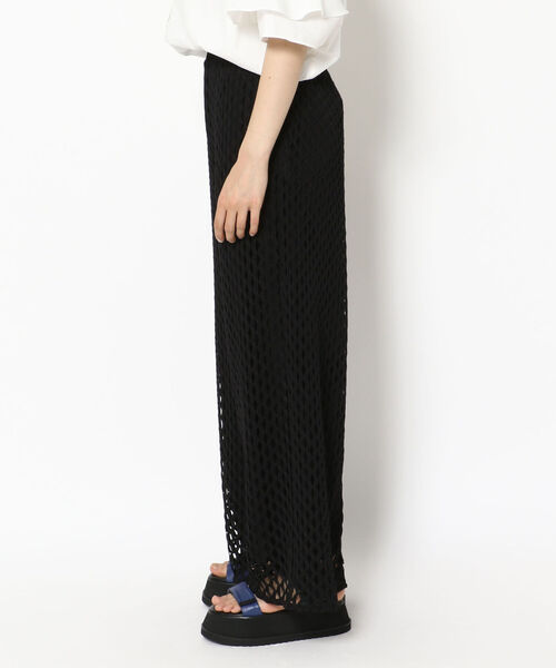 AULA AILA（アウラアイラ）の「AULA AILA/アウラ アイラ/GEOMETRIC LACE PANTS（その他パンツ・レディース・ブラック・0）」の2枚目の写真