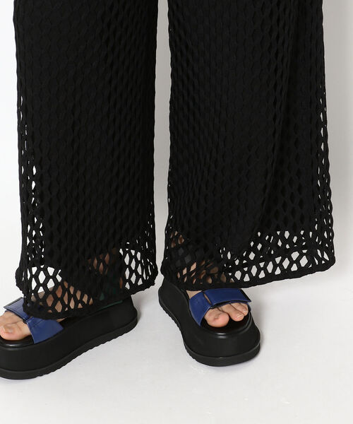 AULA AILA（アウラアイラ）の「AULA AILA/アウラ アイラ/GEOMETRIC LACE PANTS（その他パンツ・レディース・ブラック・0）」の6枚目の写真