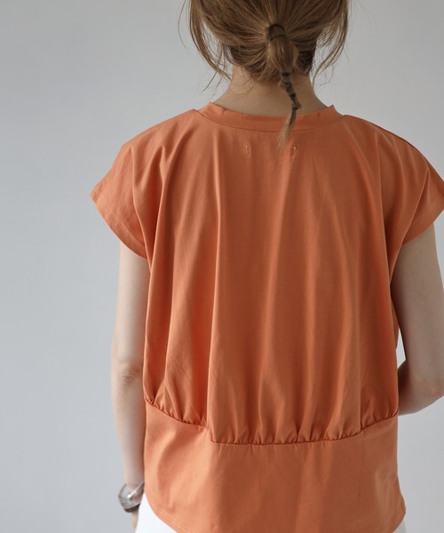 4youstory（フォーユーストーリー）の「フレンチスリーブTシャツ（Tシャツ/カットソー・レディース・ホワイト/オレンジ/グリーン・FREE）」の18枚目の写真