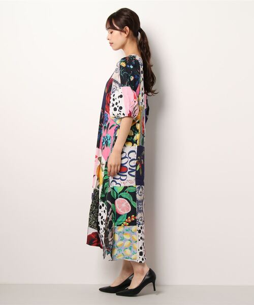 Desigual(デシグアル)の「パッチワーク ミディシャツワンピース(ワンピース・レディース・マルチ・M/L/SS/2L/S)」の10枚目の写真