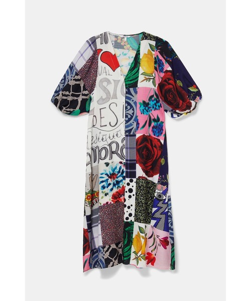 Desigual(デシグアル)の「パッチワーク ミディシャツワンピース(ワンピース・レディース・マルチ・M/L/SS/2L/S)」の8枚目の写真