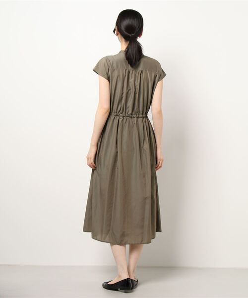 Te chichi（テチチ）の「スパンボイルウエスト切替ワンピース（ワンピース・レディース・ネイビー/カーキ/サックスブルー/モカ・ﾌﾘ-）」の5枚目の写真
