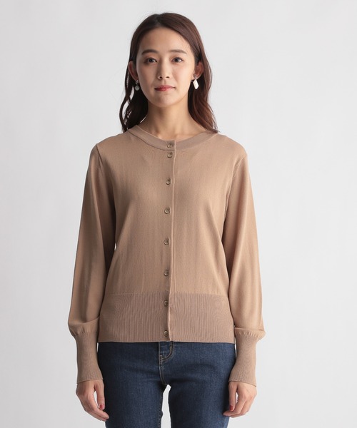 Andemiu(アンデミュウ)の「【多機能】キンボタンカーディガン956808(ニット/セーター・レディース・ベージュ/グリーン/ネイビー・FREE)」の12枚目の写真