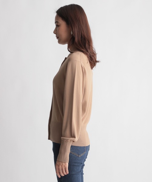 Andemiu(アンデミュウ)の「【多機能】キンボタンカーディガン956808(ニット/セーター・レディース・ベージュ/グリーン/ネイビー・FREE)」の13枚目の写真